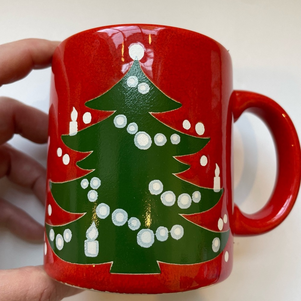 Vintage Waechtersbach Mug Christmas tree ceramic The Summer I Turned Pretty